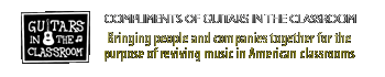 Compliments of Guitars In The Classroom