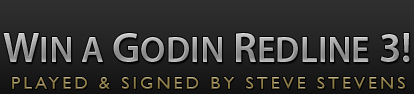 Win a Godin Redline 3!  Signed by Steve Stevens!