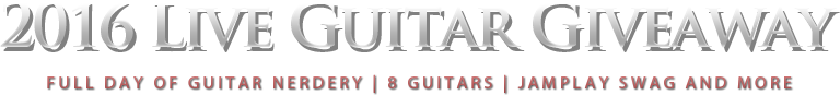 2016 Live Guitar Giveaway - 8 Guitars, 1 Bass