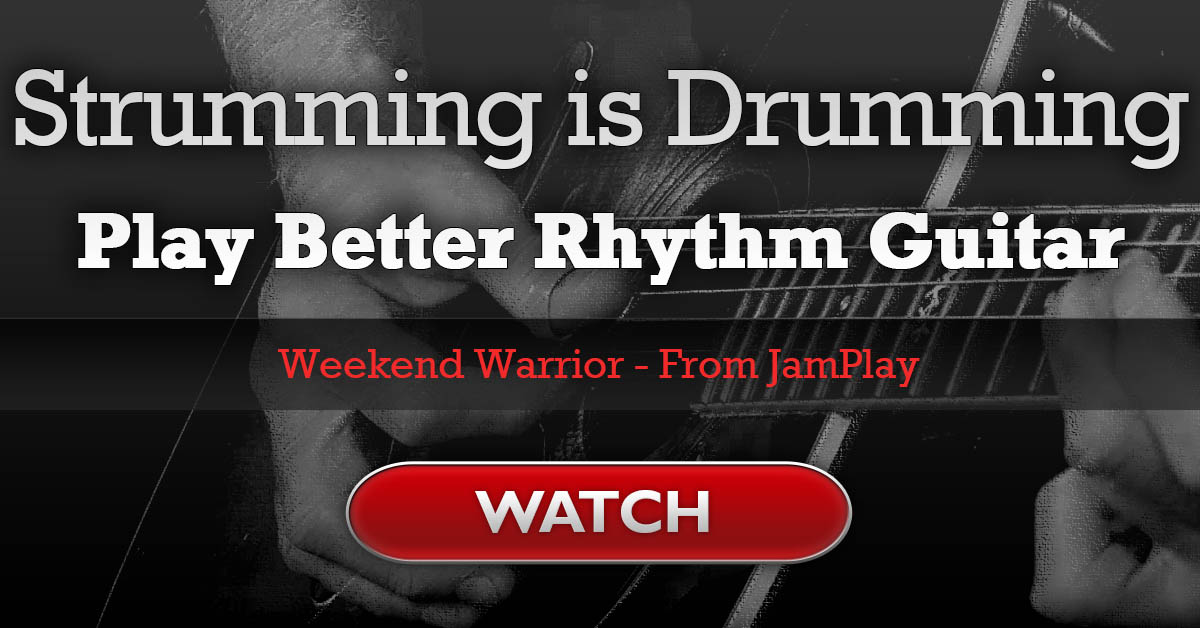 Strumming is Drumming Enhance Your Rhythm Guitar